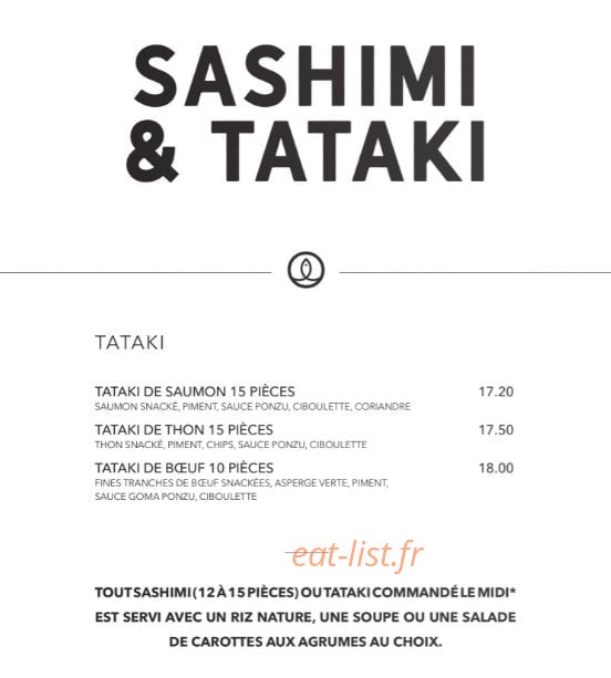 Sushi Shop — carte page 28