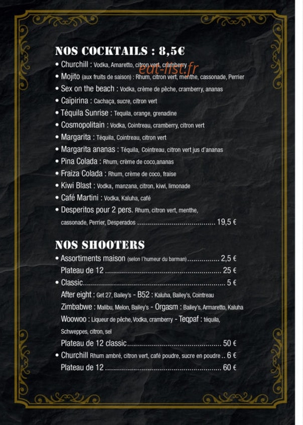 The Churchill — carte page 3