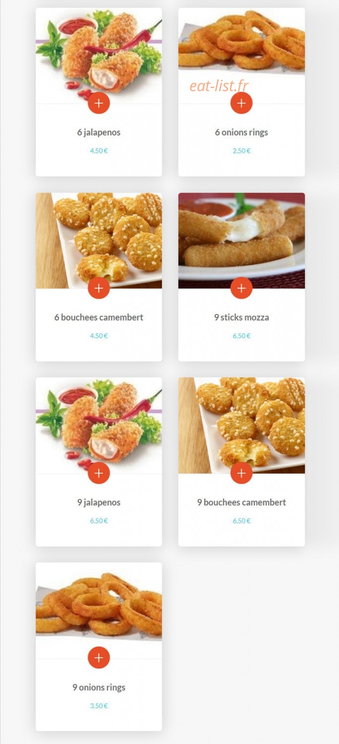 Bucket Fried Chicken — carte page 10