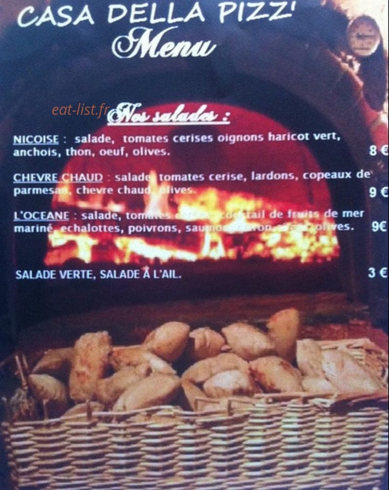 Casa Della Pizz — carte page 7