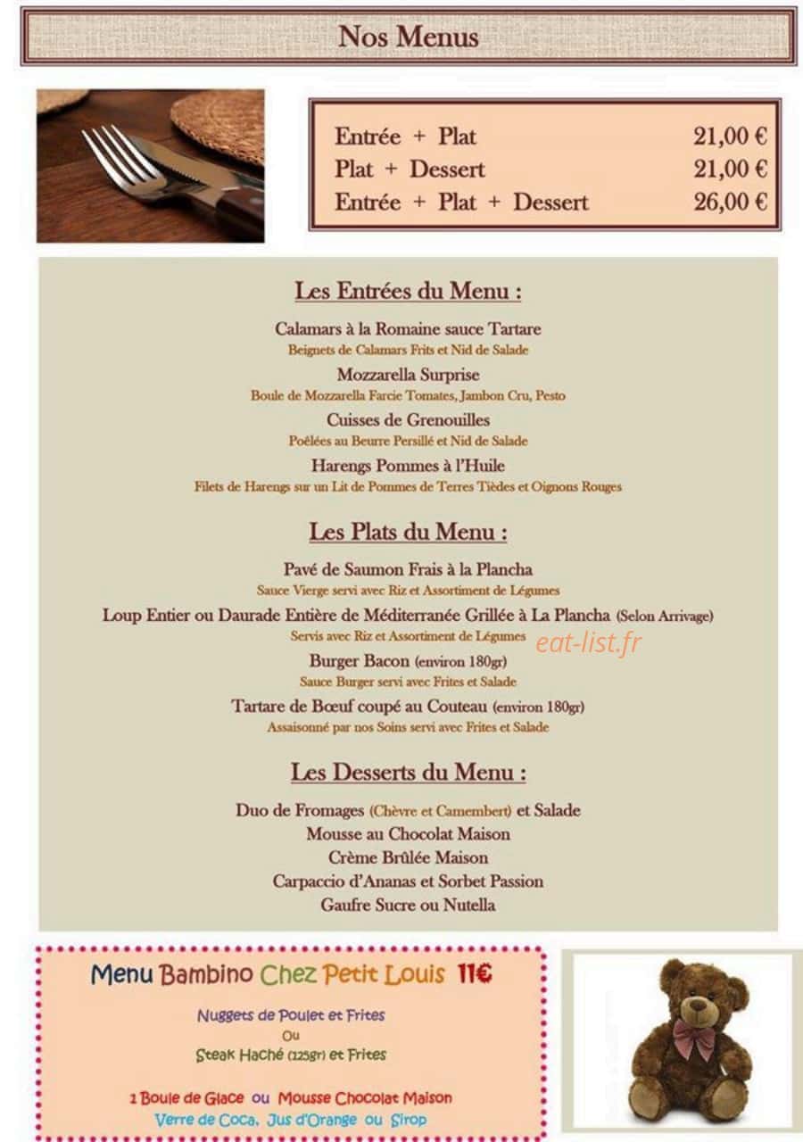 Chez petit Louis — carte page 4