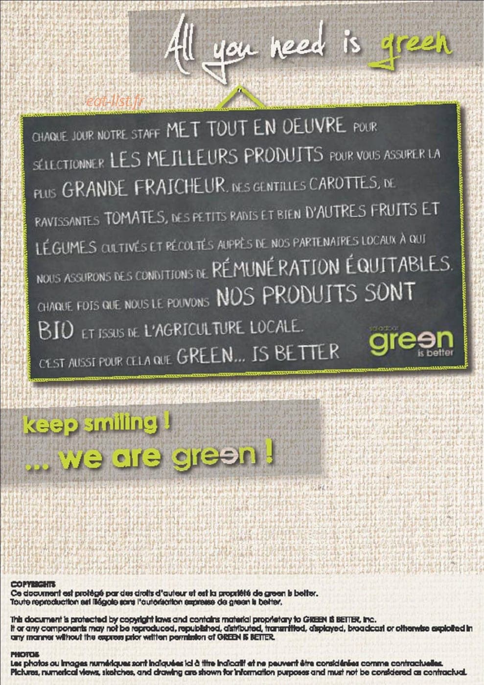 Green is Better — carte page 4