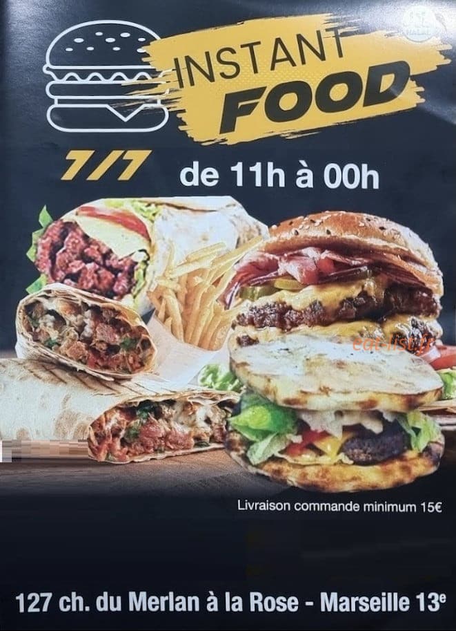 Instanfood — carte page 1