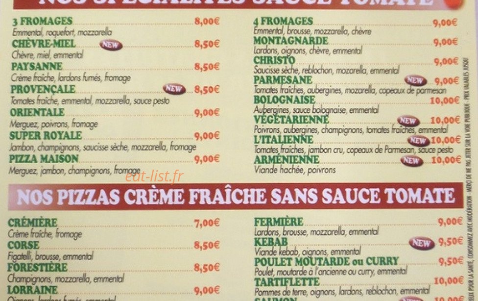 La Bolognaise — carte page 2