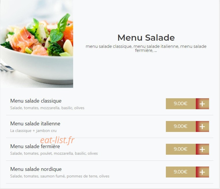 La Pizza des Olives — carte page 2