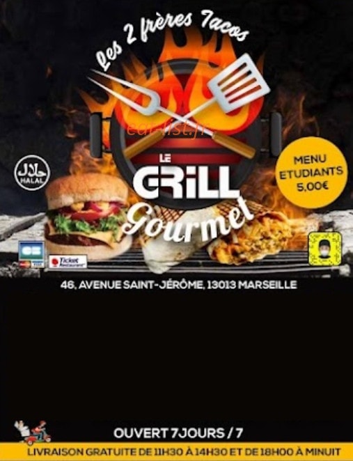 Le grill gourmet — carte page 1