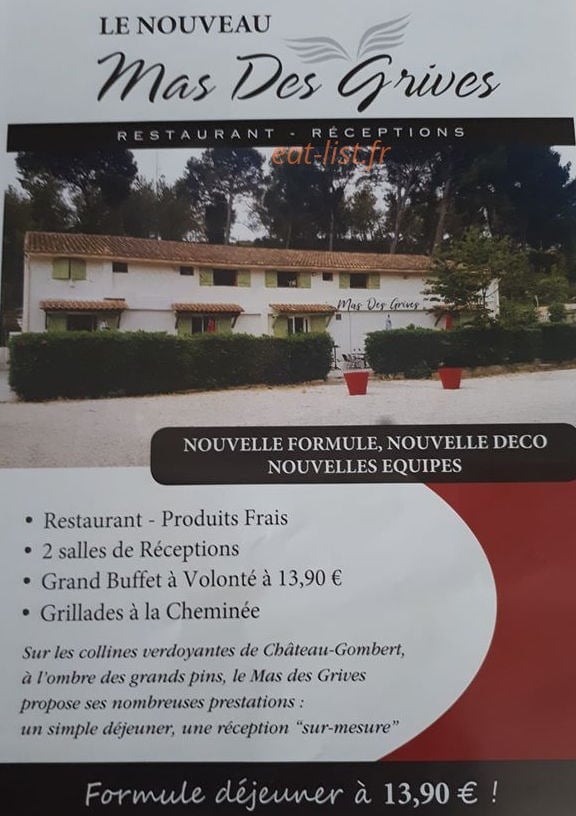 Le Mas des Grives — carte page 1