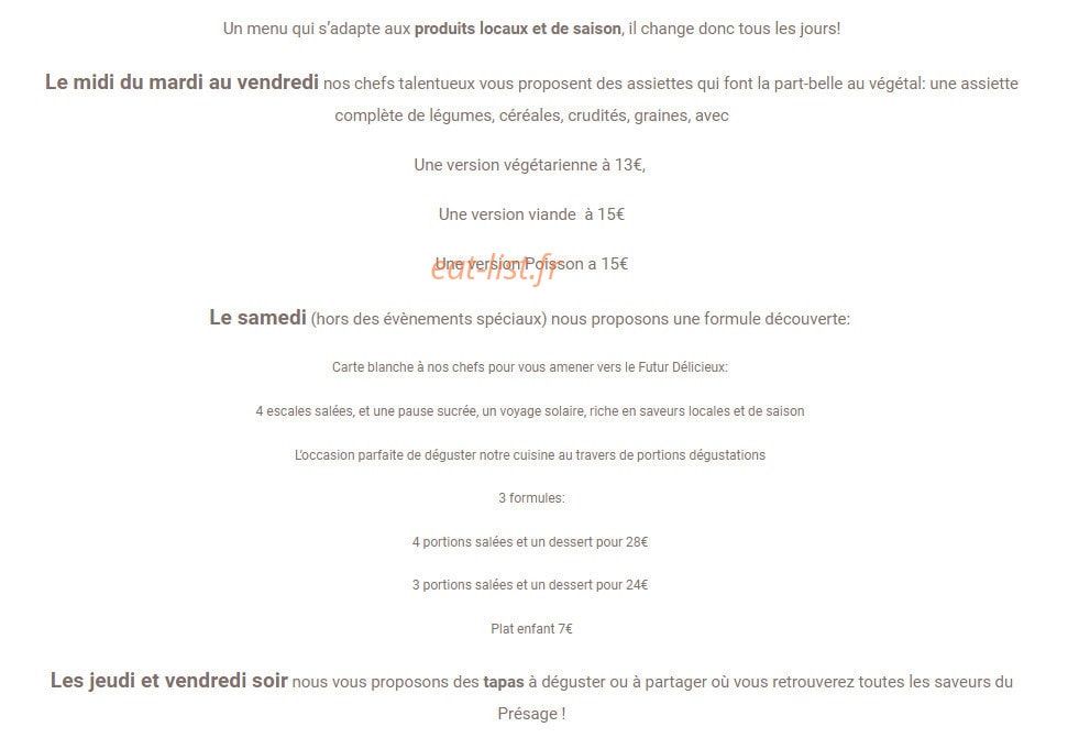 Le présage — carte page 1