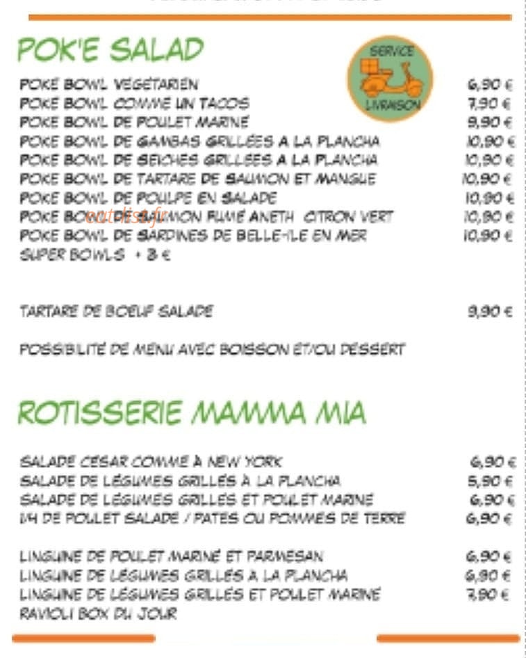 Mamma mia — carte page 1