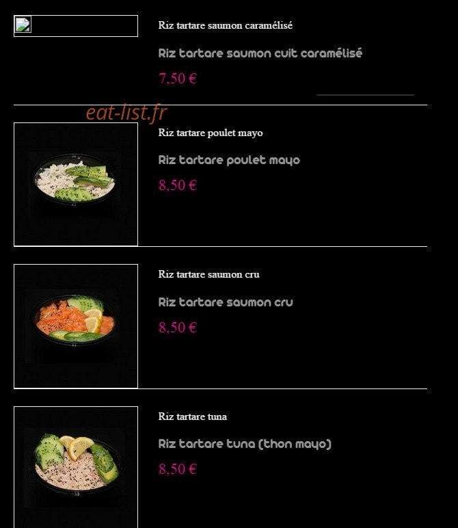 May Sushi — carte page 9