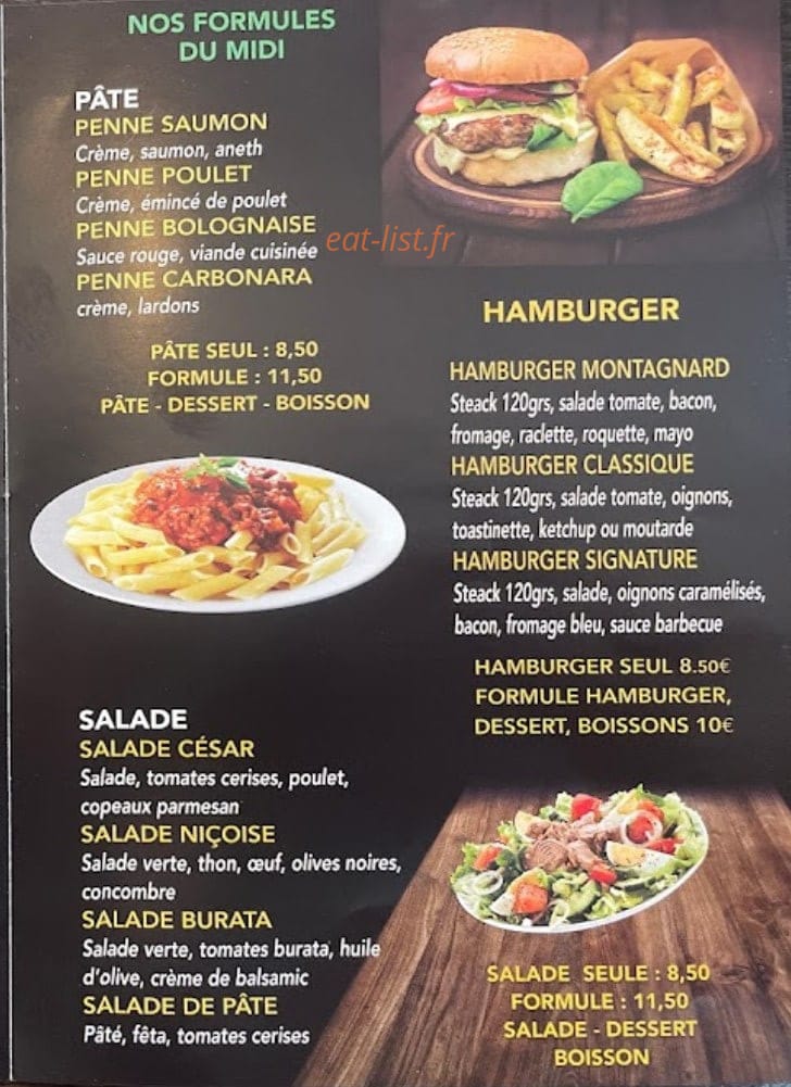 Pizz' à l'ancienne — carte page 3