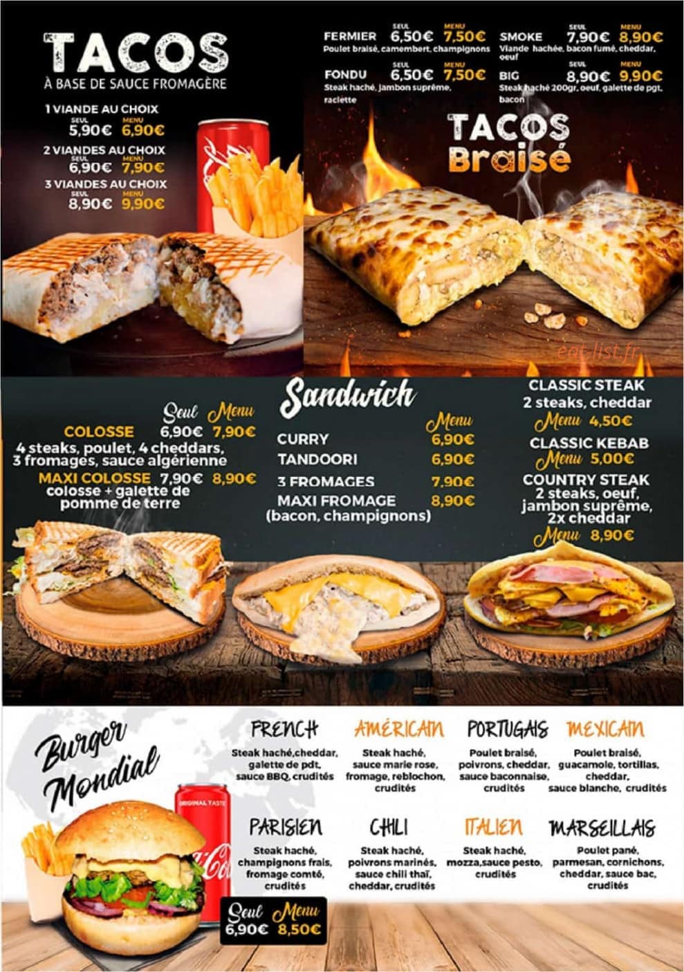 Pizzeria Della Rosa — carte page 3