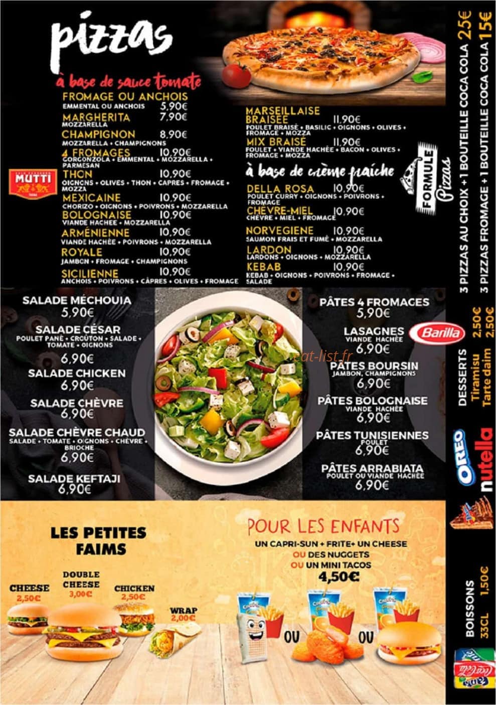 Pizzeria Della Rosa — carte page 2