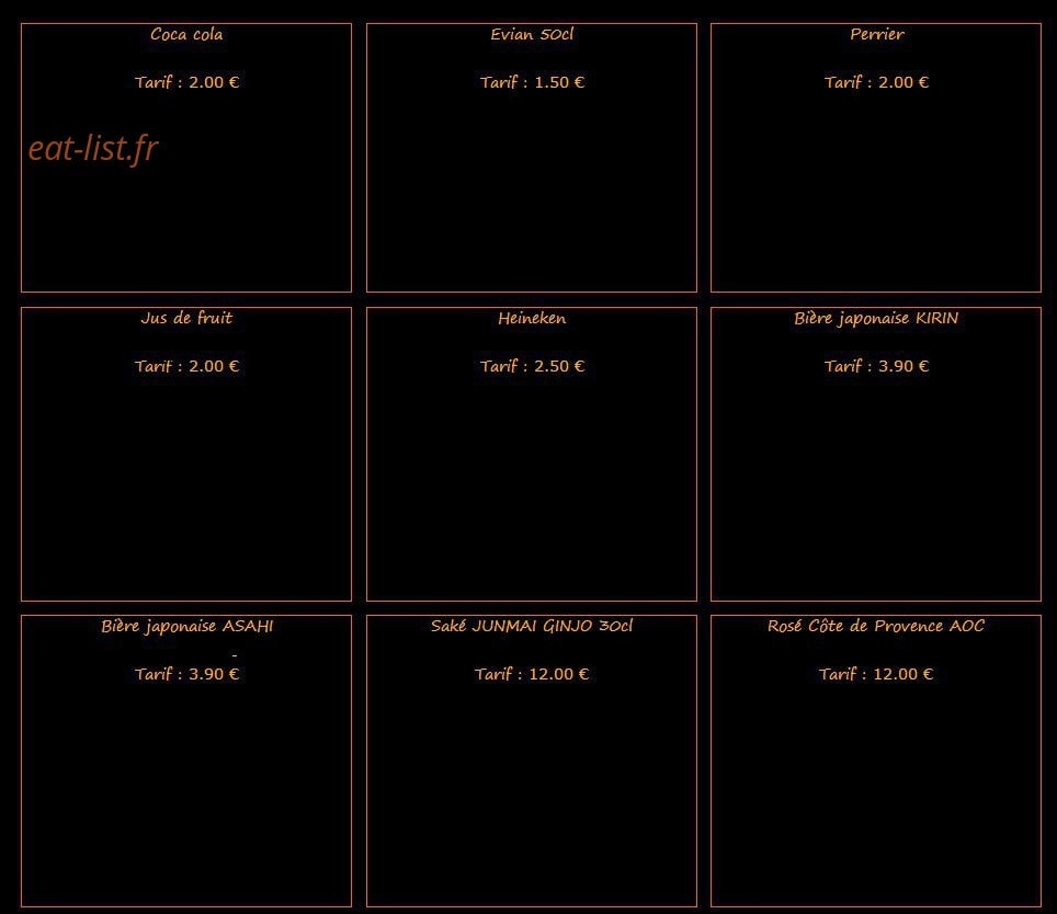 Poz sushi — carte page 20