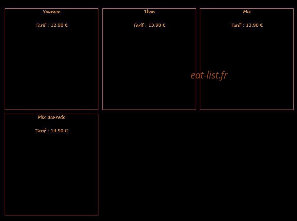 Poz sushi — carte page 14