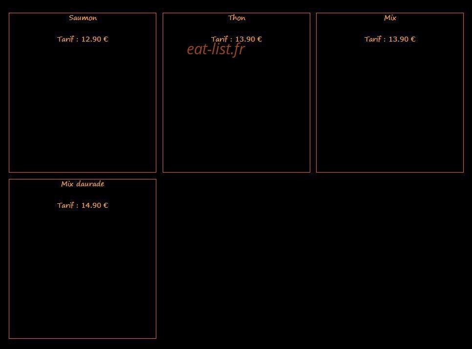 Poz sushi — carte page 15