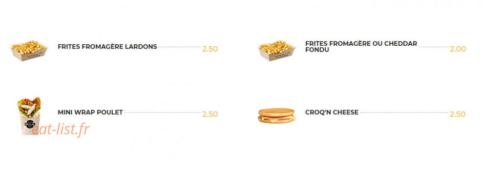 Regal Food's — carte page 6