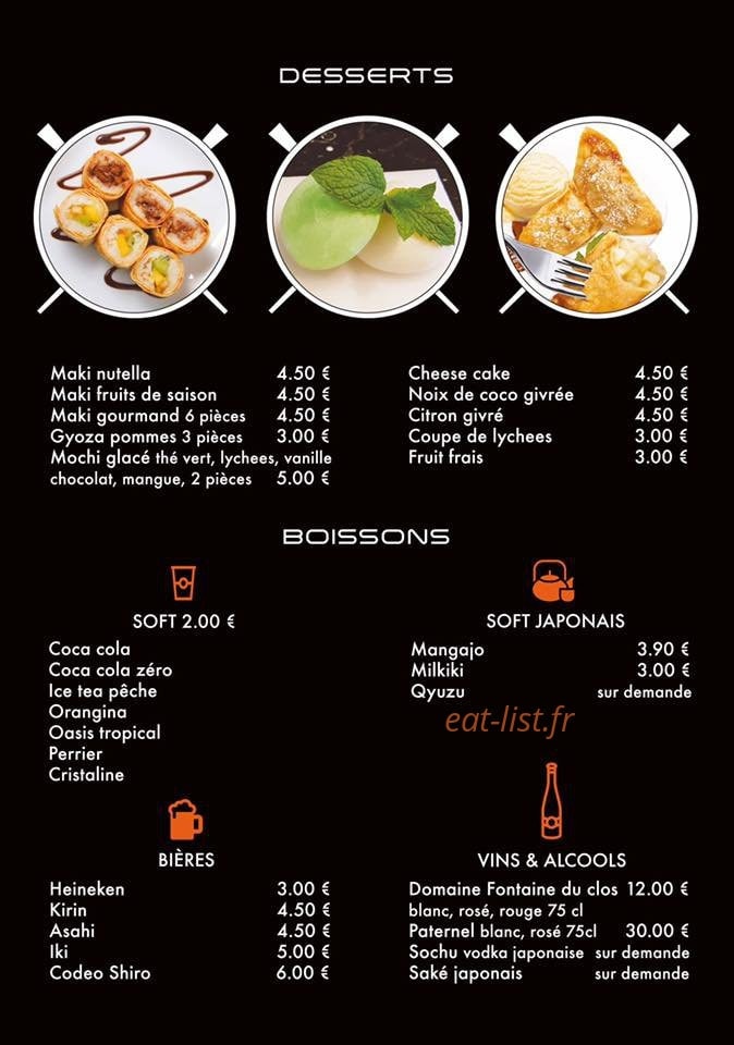 Shiro sushi — carte page 5
