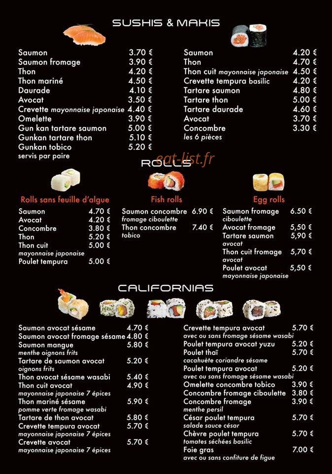 Shiro sushi — carte page 4
