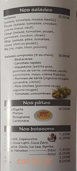 Sur Le Pouce — carte page 3