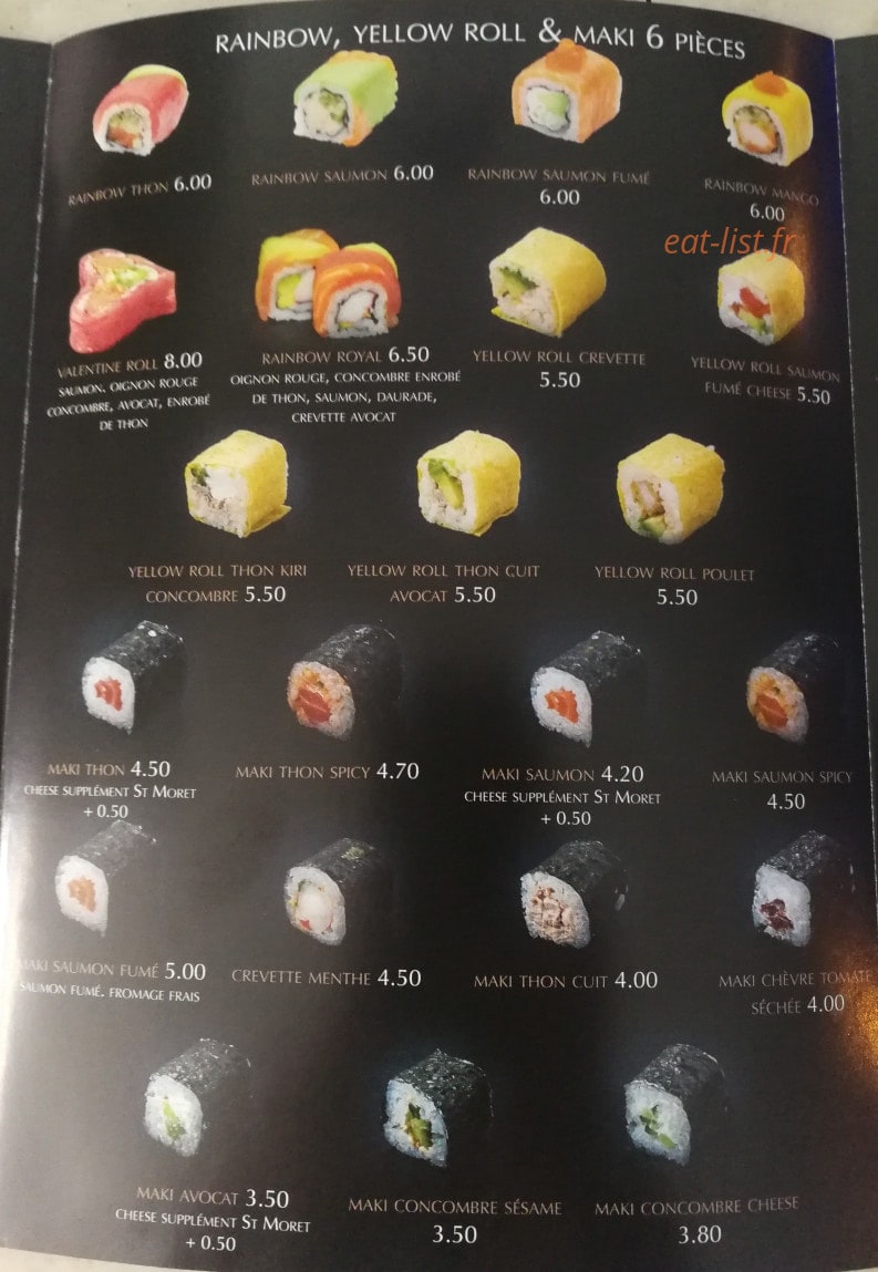 Sushi Red — carte page 4