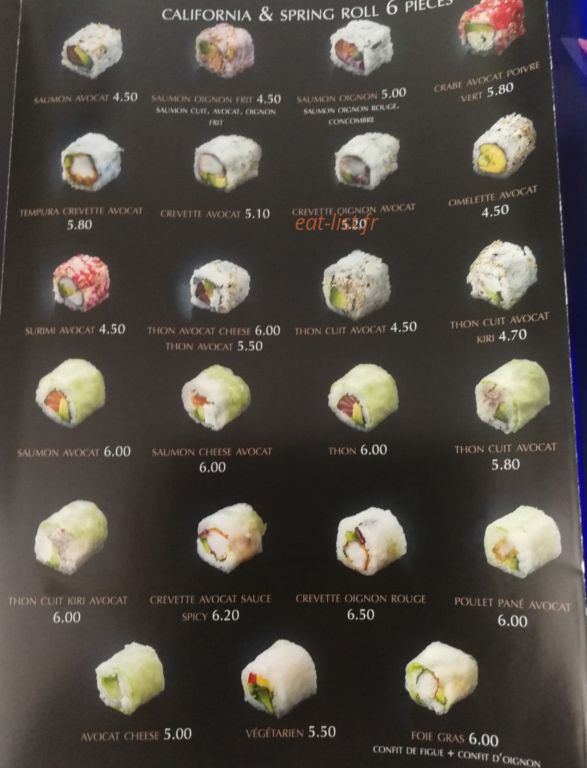 Sushi Red — carte page 3