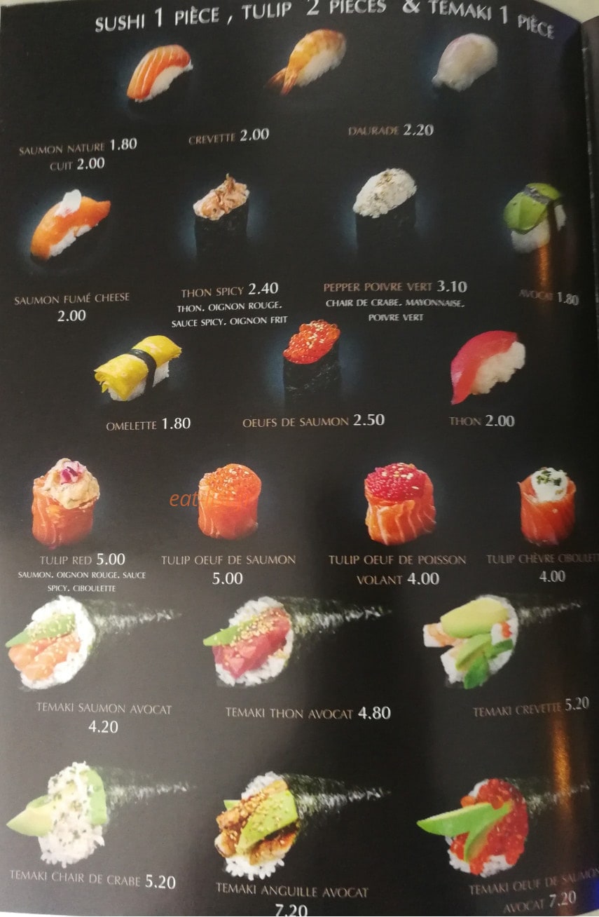 Sushi Red — carte page 2