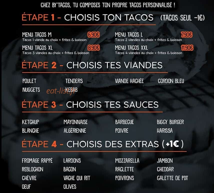 By’Tacos — carte page 2