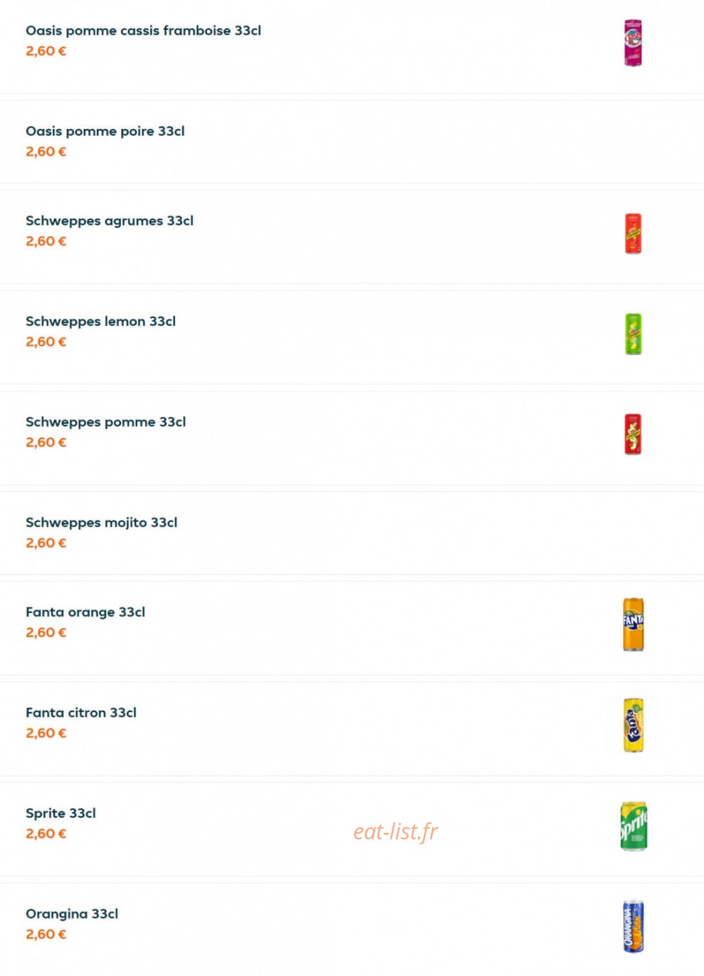 Crime Food — carte page 9