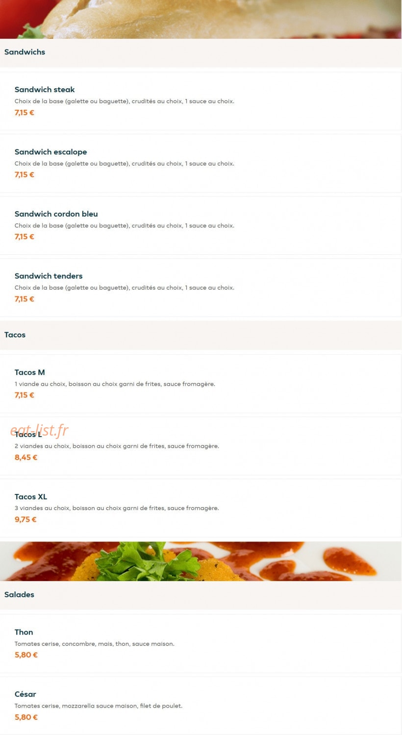Crime Food — carte page 6