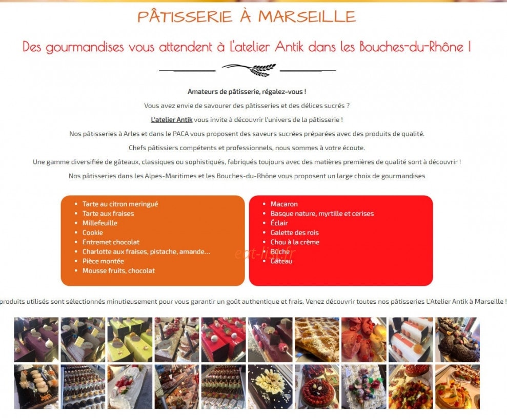 L'atelier Antik — carte page 2