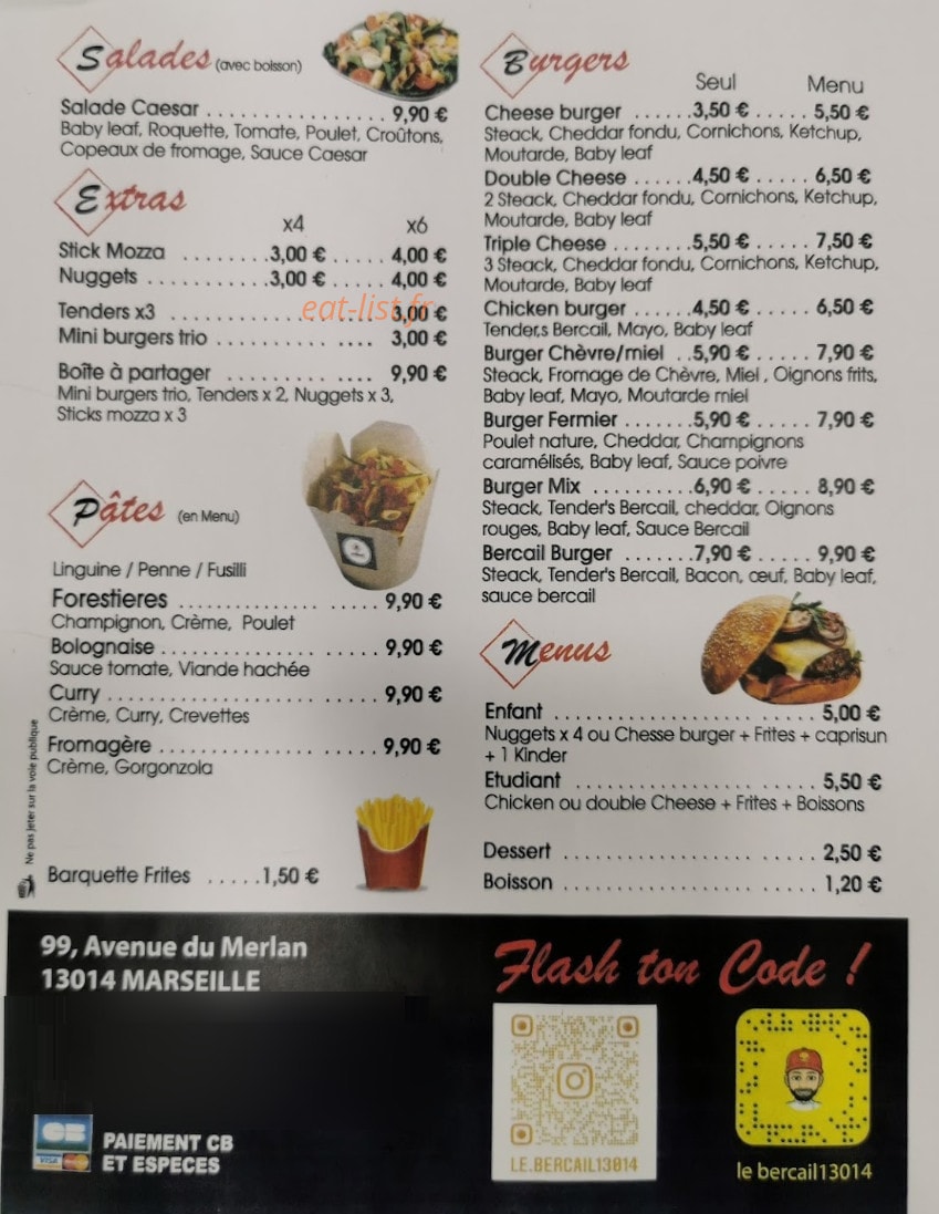 Le bercail — carte page 1