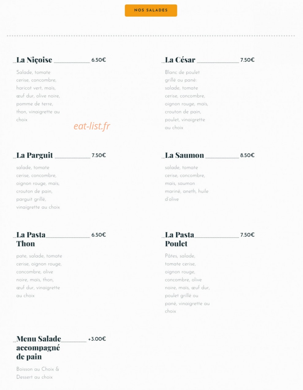 Le Spoon — carte page 5