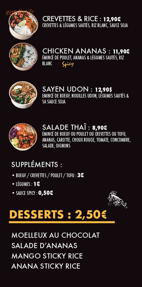 Phuket Street Food — carte page 4