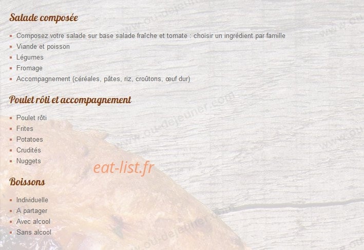 Pizzeria Sainte Marthe — carte page 3