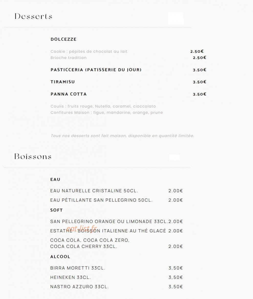 Voglia Di Pasta — carte page 1