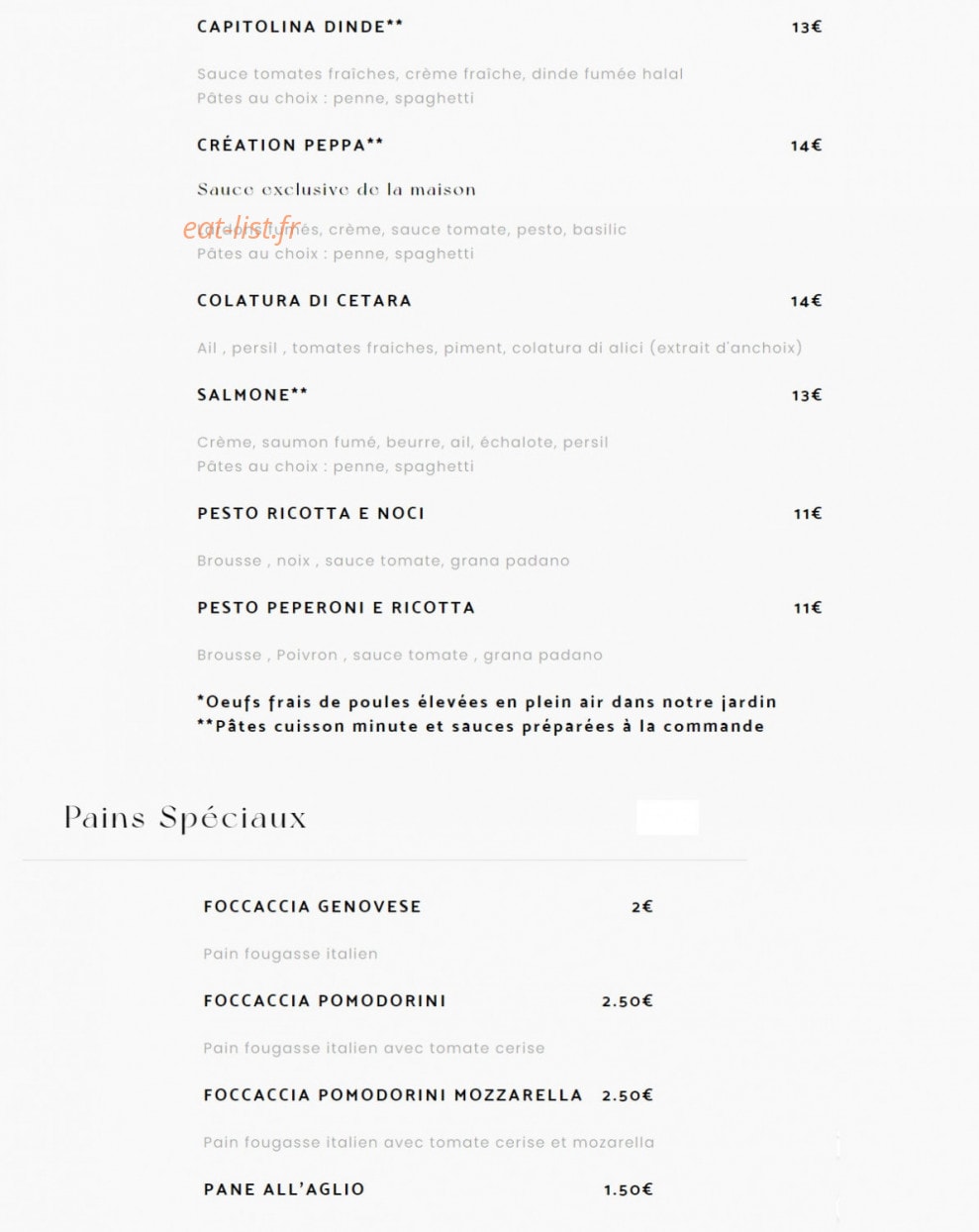 Voglia Di Pasta — carte page 3