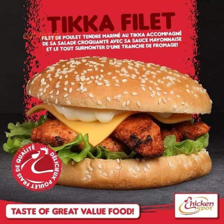 Chicken Spot — carte page 1