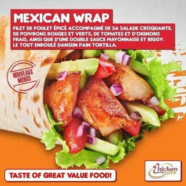 Chicken Spot — carte page 5