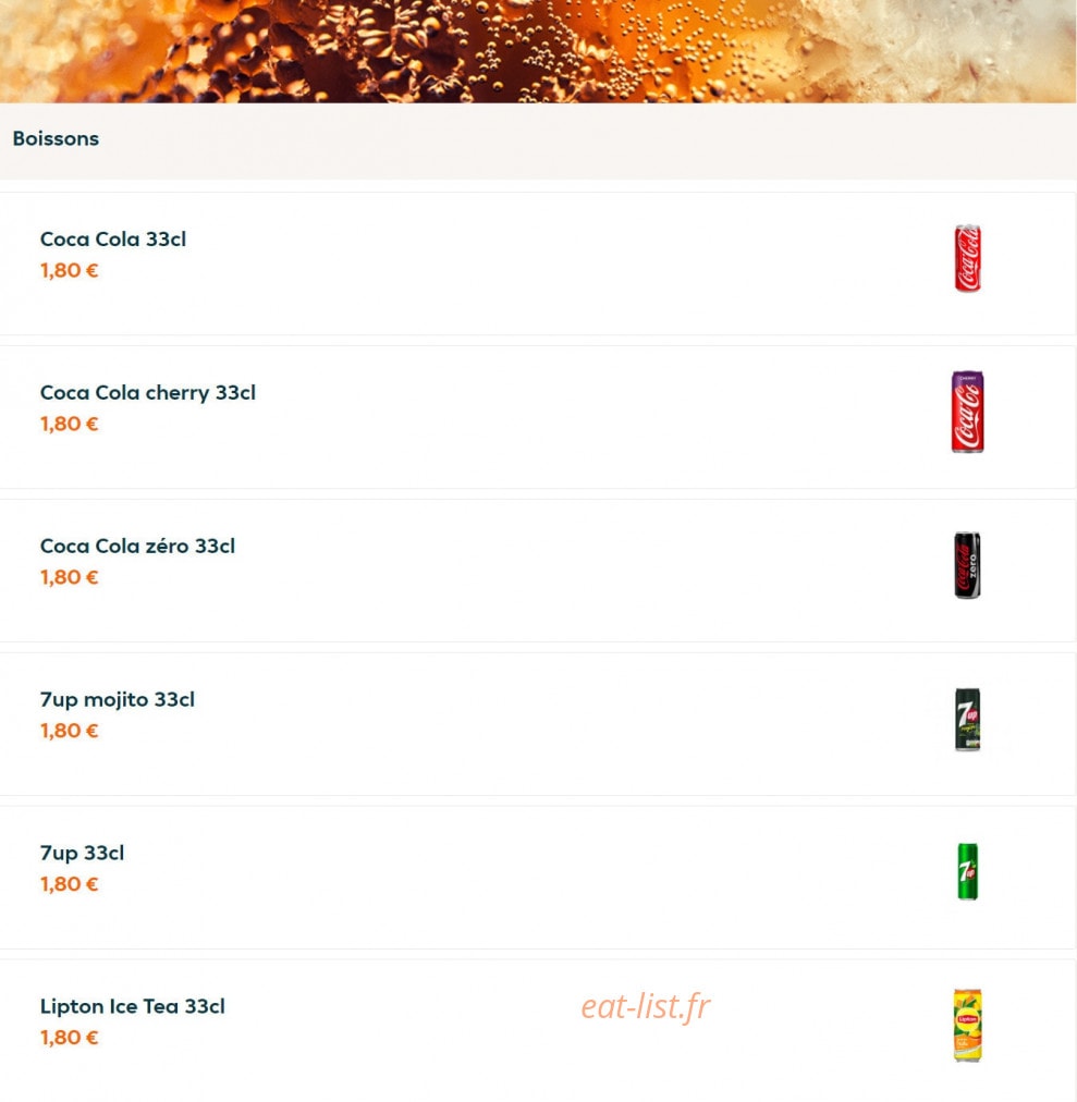 City burger — carte page 6