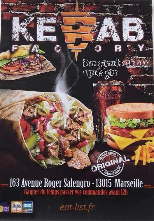 Kebab factory — carte page 1