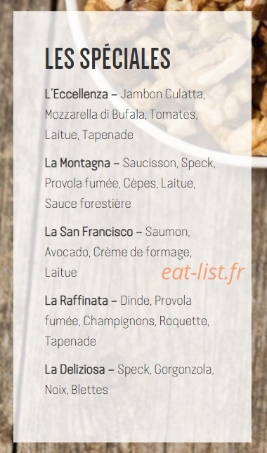 La Piadina — carte page 4