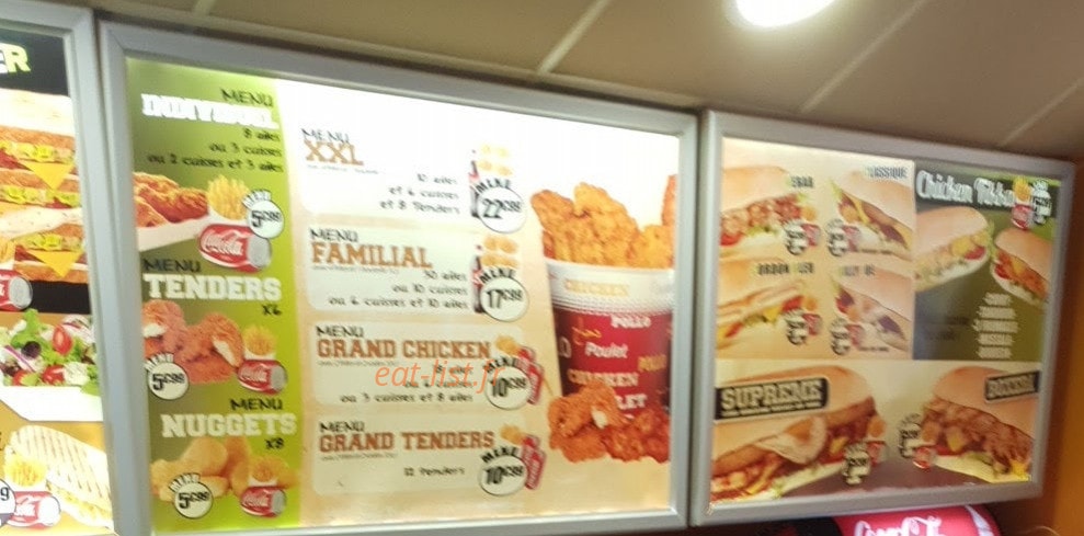 Le Chicken — carte page 2