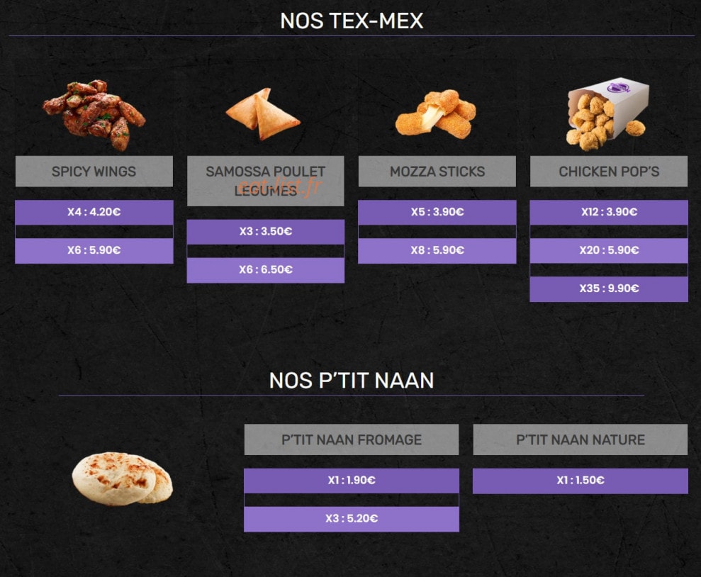 Naandi’s — carte page 6