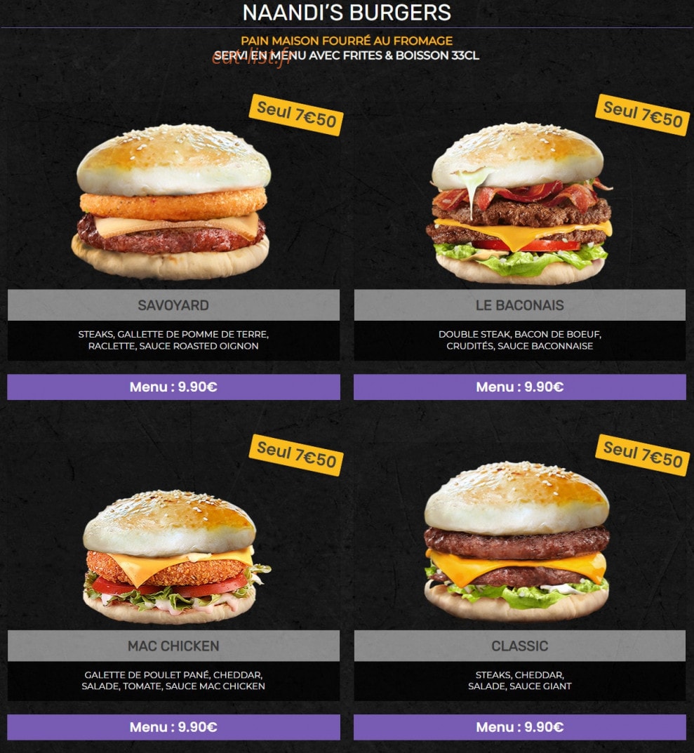 Naandi’s — carte page 2