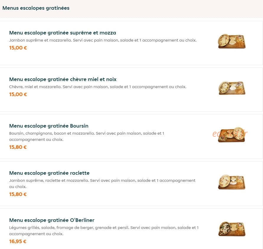 O'Berliner kebab — carte page 2