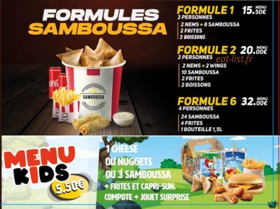 Ô samboussa — carte page 4