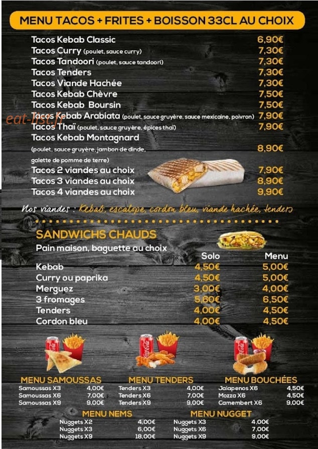 Pizza Nord — carte page 2