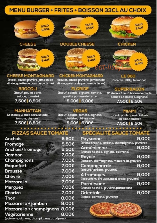 Pizza Nord — carte page 3