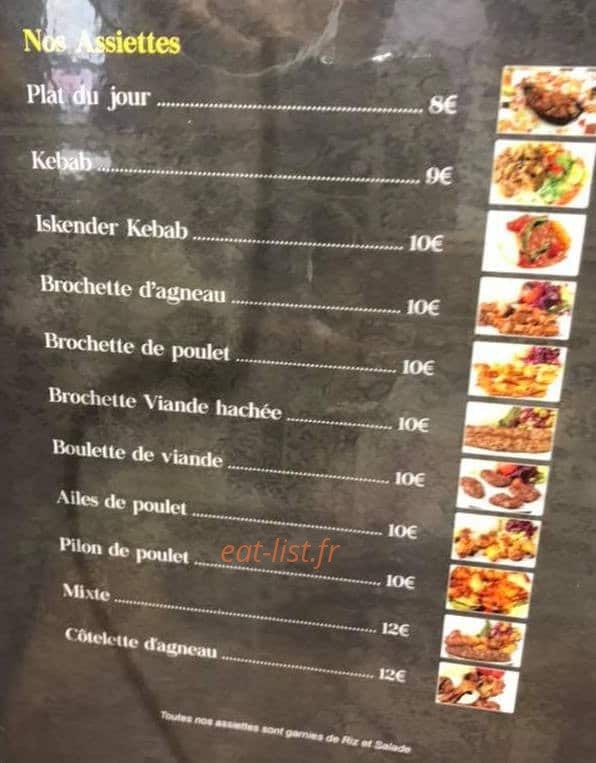 Restaurant Lezzet — carte page 2